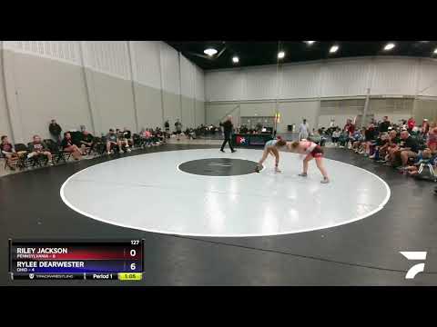 127 Lbs Round 1 (8 Team) - Riley Jackson, Pennsylvania Vs Rylee Dearwester, Ohio 843d