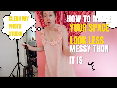 COME CLEAN MY PHOTO STUDIO  | How to make your space look less messy than it is |