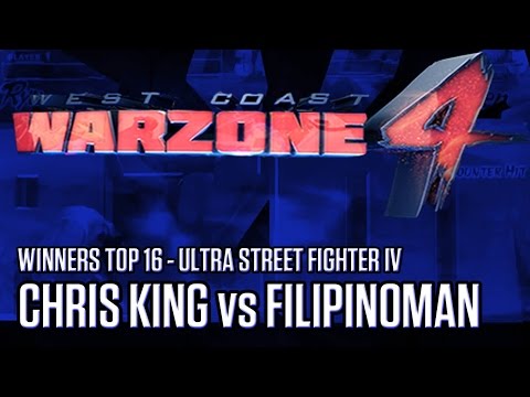 Chris King (Vega) vs. Filipinoman (Rose) - Top 16 WINNERS - West Coast Warzone 4 - Ultra SF4