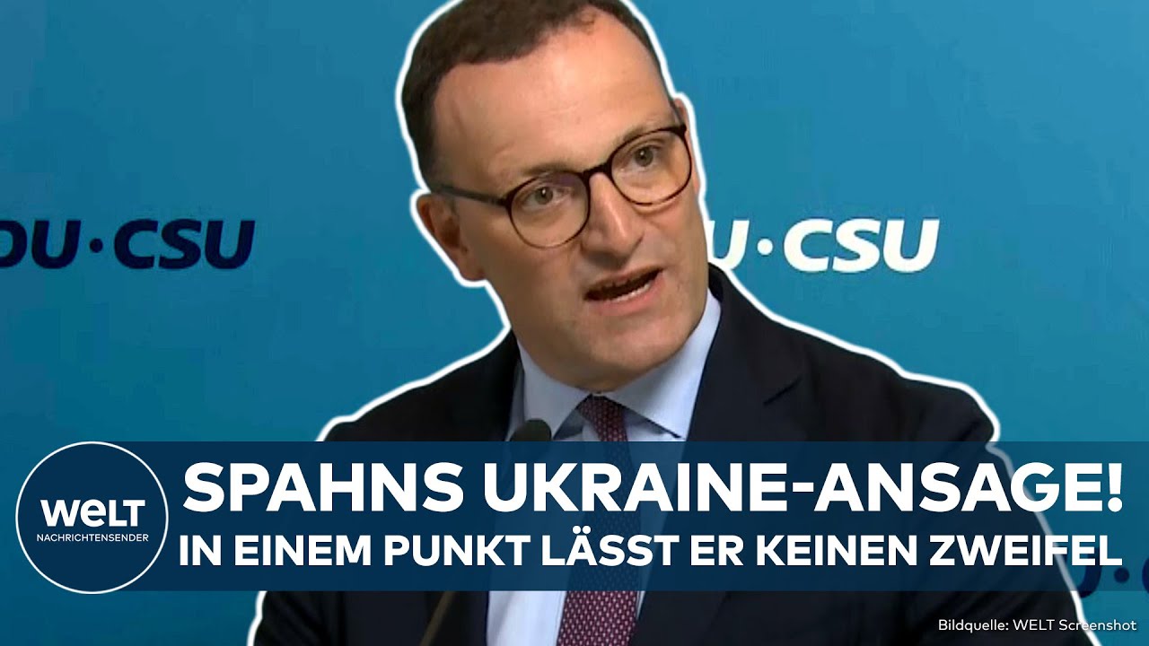 PUTINS KRIEG: Jens Spahns Ukraine-Ansage! In einem Punkt lässt er keinen Zweifel!