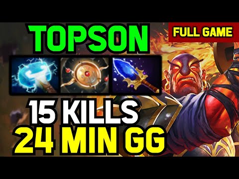 Topson MID Ember spirit DESTROYS Mid Pugna - NO DEATH gameplay