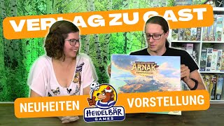 Heidelbär Games | Verlag zu Gast | Railroad Tiles, Arnak, Seti Erweiterung, Umami und mehr!