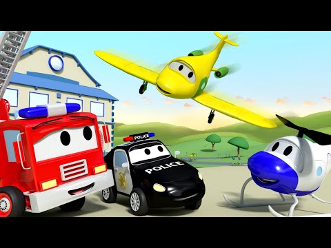 Auto Patrola u Auto Gradu 🚓 🚒  Avion Penny je novi član Ekipe - Auto Grad ! Crtići sa Kamionima