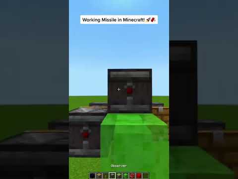 Working Missile in Minecraft! #shorts