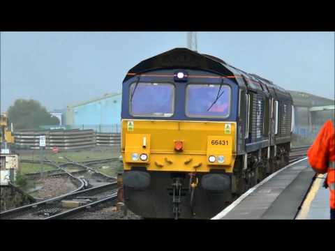 DRS 66's at Bridgwater. Wed 22nd March 2017.