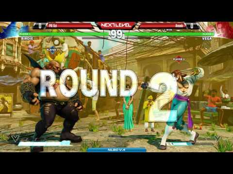 SF5 @ NLBC v.4 - PIE Sci (Birdie) vs Anoob (Vega) [720p/60fps]