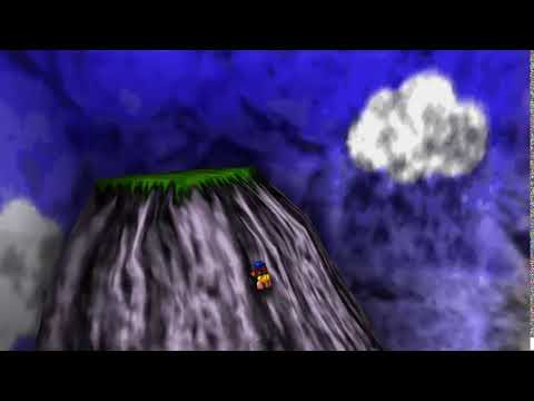 Banjo-Kazooie: Climbing the slippery Mumbo's Mountain Entrance! No termite (already got the Jiggy)
