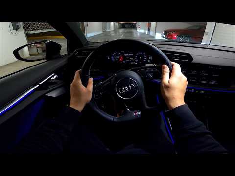 NEW 2024 Audi A3 allstreet S line [35 TFSI] Night POV test drive CARiNIK (So elegant ambient light)