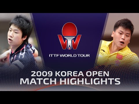 Jun Mizutani vs Hao Shuai (HD Highlights) | 2009 ITTF World Tour Korea Open