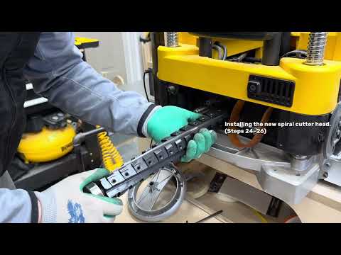 Dewalt DW735 Planer Upgrade - FOXBC Spiral Cutterhead Installation Tutorial