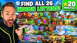 🔍 Find ALL 26 Hidden Letters! | 20 Minute Alphabet Adventure for Kids (A-Z)