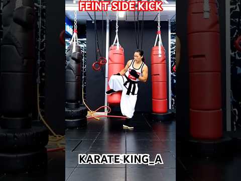 Feint side kick #karate #kyokushin #mma #boxing #usa #india #yt