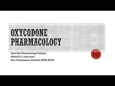 Oxycodone Oxycontin Pharmacology
