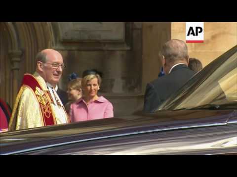 UK royals arrive for traditional Easter service