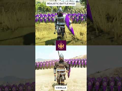 Realistic battle mod VS Mount and Blade 2 Bannerlord Vanilla | Check the related video ⬆️