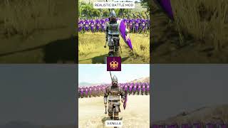 Realistic battle mod VS Mount and Blade 2 Bannerlord Vanilla | Check the related video ⬆️