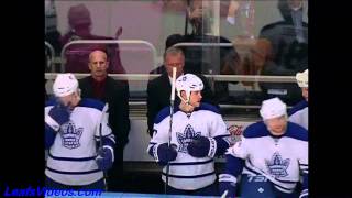 Maple Leafs @ Rangers -  &quot;Sloppy Seconds Chant&quot; - Dion Phaneuf vs Kris Newbury - 110119