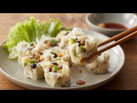 Meatless & Satisfying! Potato & Bean Shumai Dumplings (Microwave Recipe)