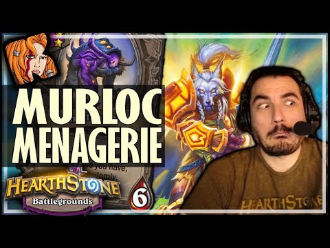 YOU MUST TRY MURLOC MENAGERIE! - Hearthstone Battlegrounds