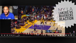 MY LAKERS VS THE MAVERICKS REACTION (HEATEDDDD AF)