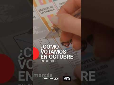¿Cómo votamos el 26 de octubre en Chubut?