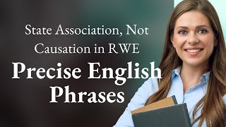 State Association, Not Causation in RWE | Precise English Phrases