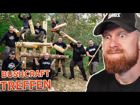 BUSHCRAFT YOUTUBER TREFFEN im GRUBENHAUS WALD 🌲 | Naturensöhne Overnighter | Fritz Meinecke