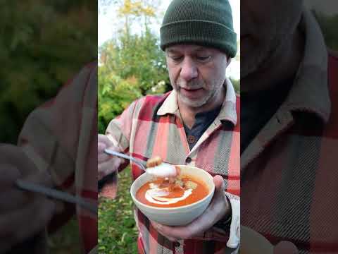 Roasted red pepper and tomato soup recipe with Cattlemen’s BBQ sauce by DJ BBQ