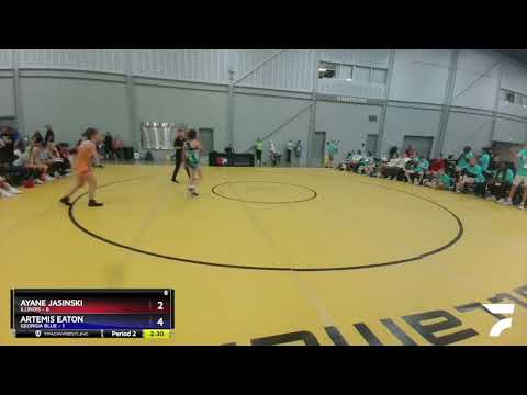 112 Lbs Round 1 (8 Team) - Ayane Jasinski, Illinois Vs Artemis Eaton, Georgia Blue 5b41