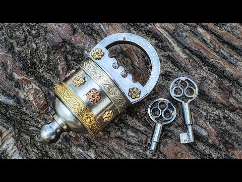 How to open a lock with 2 keys and no keyholes.