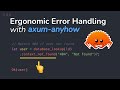 Ergonomic Error Handling With Axum Anyhow