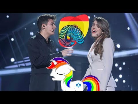 Еврейский пони реагирует на Испанию на Евровидении 2018