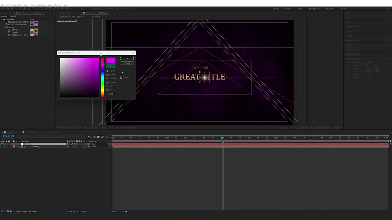 How to edit the Pirate Gold Movie Title Intro