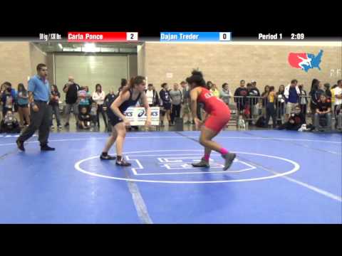FILA Junior 59 kg / 130 lbs. - Carla Ponce vs. Dajan Treder