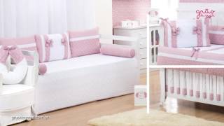Quarto para Bebê Nobreza Rosa Antigo | Ref: 61204