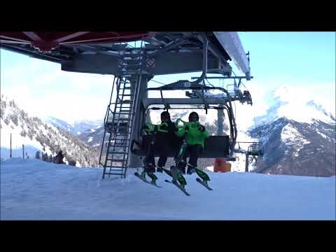Sedia, seggiovia, ingresso da Skki Trikke. Tecnica di guida. Scuola guida. Italy.