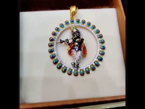 gold Krishna Pendant 