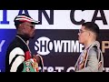 JERMELL CHARLO & BRIAN CASTAÑO STARE EACH OTHER DOWN IN FIRST FACE TO FACE AHEAD OF UNDISPUTED FIGHT