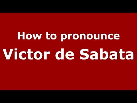 How to pronounce Victor de Sabata (Italian/Italy) - PronounceNames.com