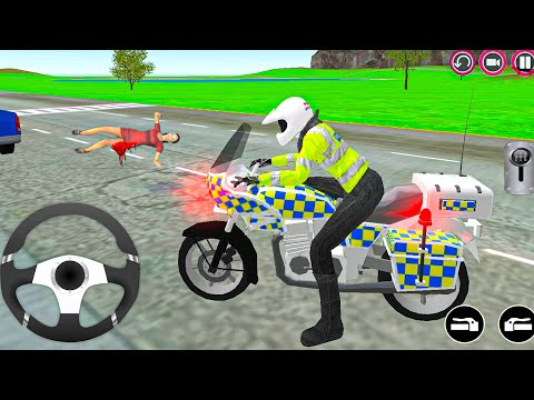 Police motorbike simulator 3d – police Chase Mission Funny bike games videos – Android Gameplay