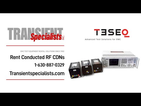 Coupling Decoupling Networks (CDNs) RF Immunity Testing