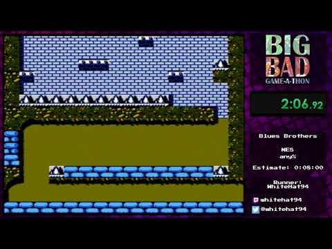 Big Bad Game-a-thon 2017 - Blues Brothers (NES) by Whitehat94