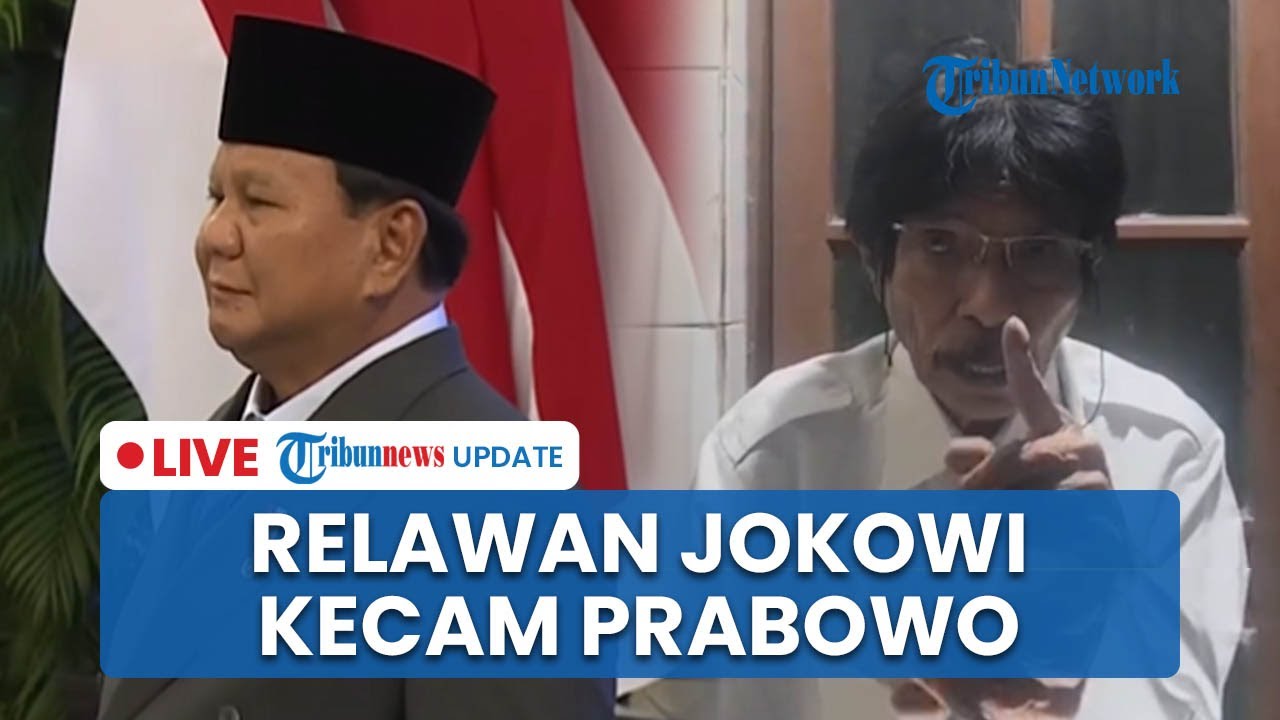 🔴LIVE: Relawan Jokowi Kecam Prabowo seusai Copot Budi Arie dari Menkop, Klaim Tak Tahu Terima Kasih