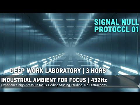 Deep Work Laboratory: Industrial Drone for Maximum Focus [3 Hours] | 432Hz Signal Null