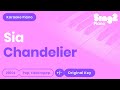 Chandelier (Piano Karaoke Version) Sia 