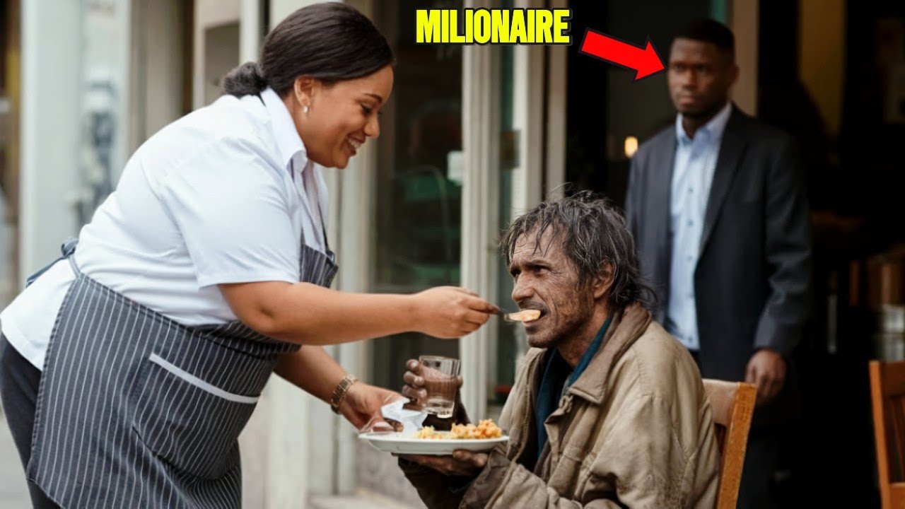 Waitress Fired for Feeding a Homeless Man, Her Boss Regrets It When a Mysterious Stranger Shows Up