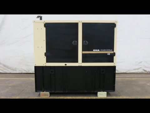 Kohler 40REOZJC 40 kW diesel generator, John Deere EPA Tier 3 engine, 275 Hrs, Yr 2011 - CSDG # 3001