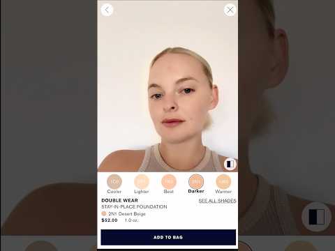 Meet Your Match with Double Wear Virtual Try On​ #esteelauder  #foundation #makeuptips