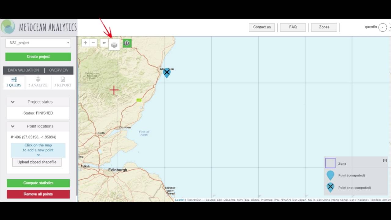 Metocean Analytics®: Create a Project