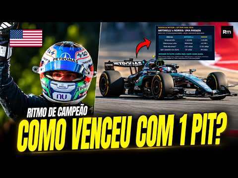 ANÁLISE DE COMO ANTONELLI VENCEU COM APENAS UMA PARADA, E DADOS DE VERSTAPPEN , LECLERC E NORRIS